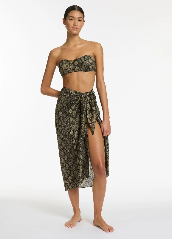 women's everyday casual skirtsPython Sarong - Olive