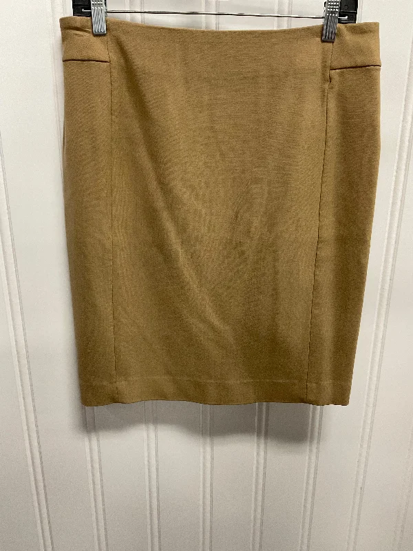 women's vintage leather skirtsSkirt Midi By Loft In Brown, Size: 10