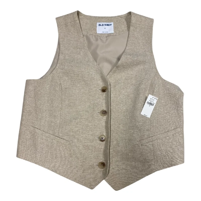 women's down coatsVest Other By Old Navy In Tan, Size: S