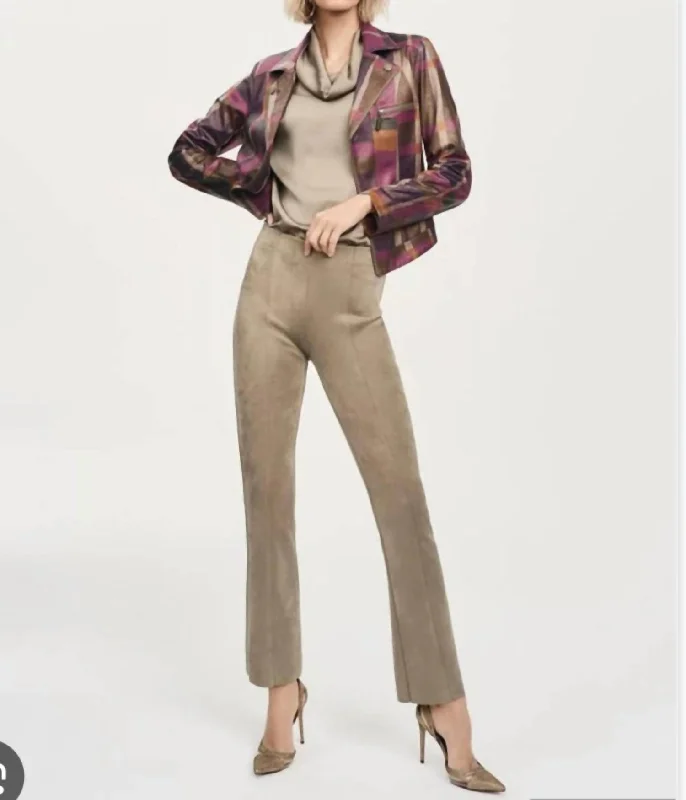 women's tall pantsBeige Flared Pants In Java