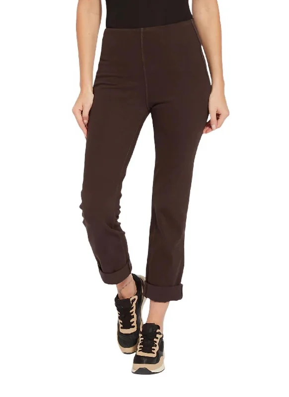 women's flare pantsBoyfriend Denim Jeans In Double Espresso