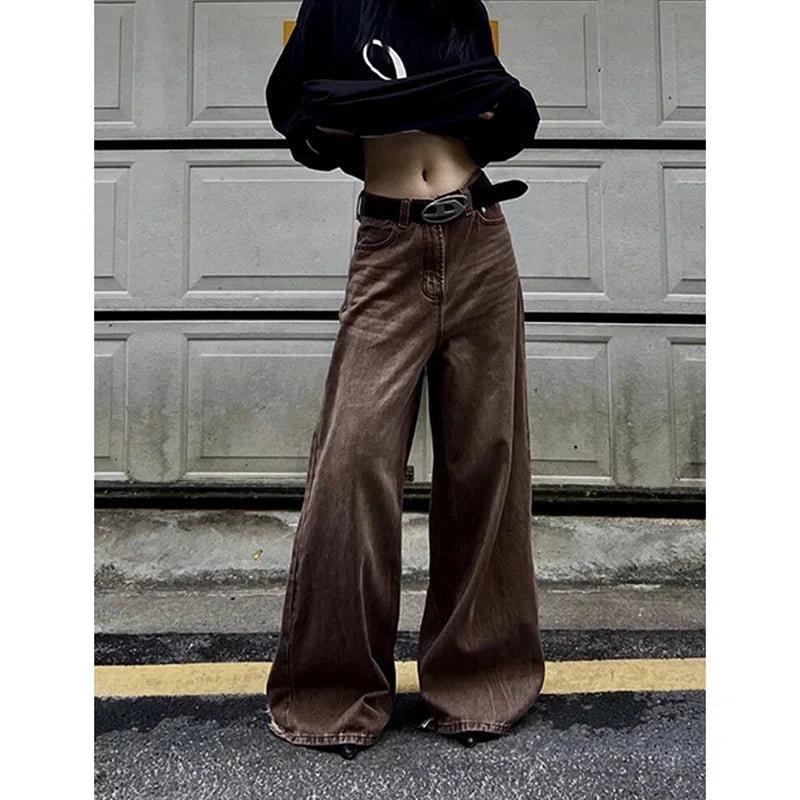 women's workout pantsVintage Spring High Waist Solid Straights Pants