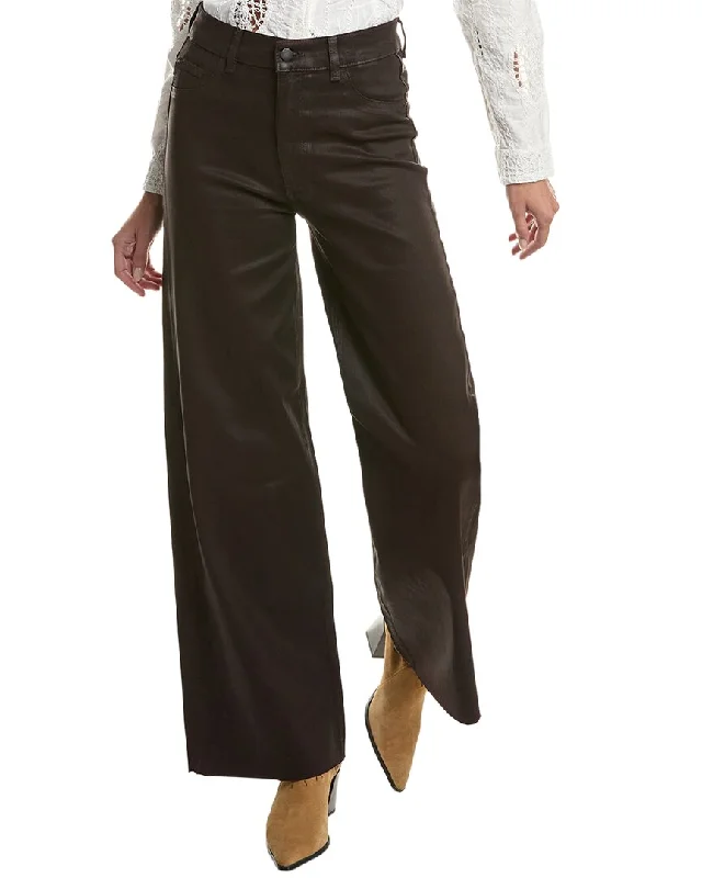 women's floral pantsDL1961 Hepburn Dark Mocha Wide Leg Jean