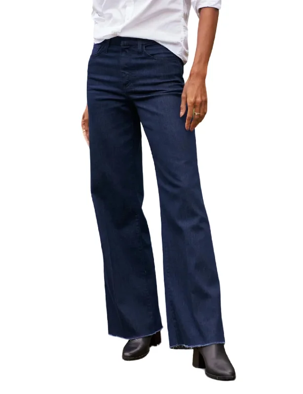 women's elastic waist pantsGaucho Jeans In Rinse Wash