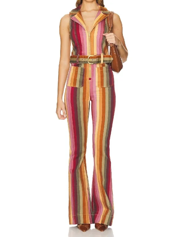 women's striped pantsJacksonville Jumpsuit In Multi