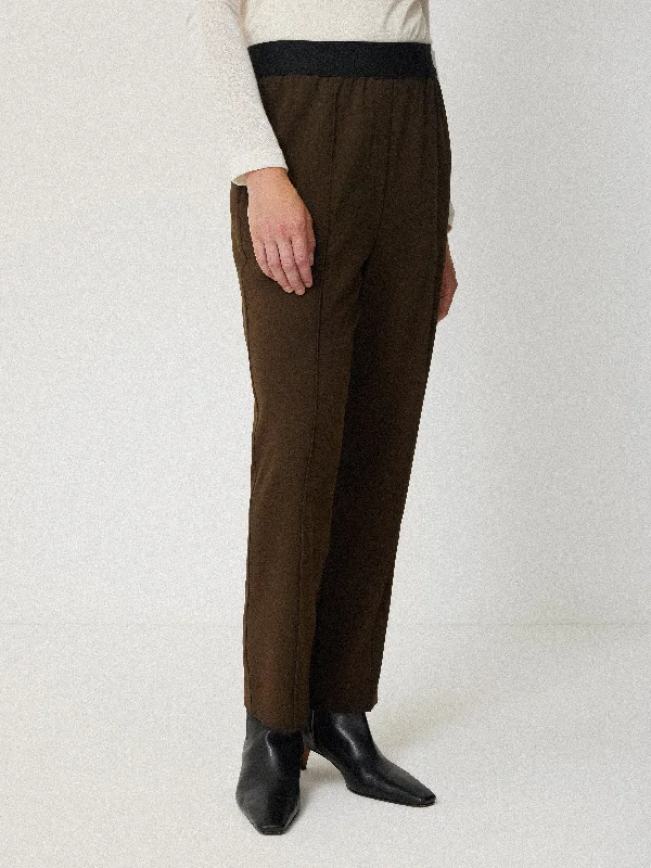 women's chic pantsTailored Smart Jogger | Khaki