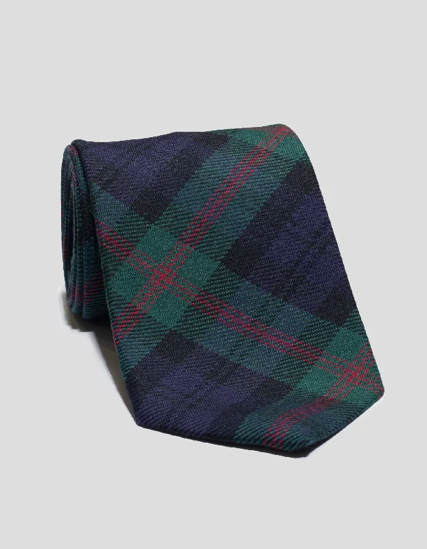 women's fashionable dressesWOOL TARTAN TIE - BAIRD