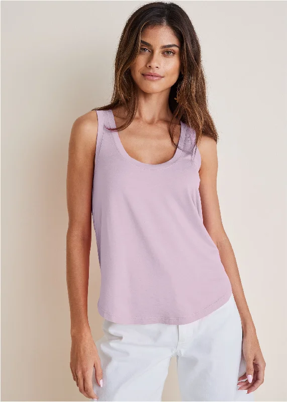 women's affordable dressesScoop Neck Tank - Lilac