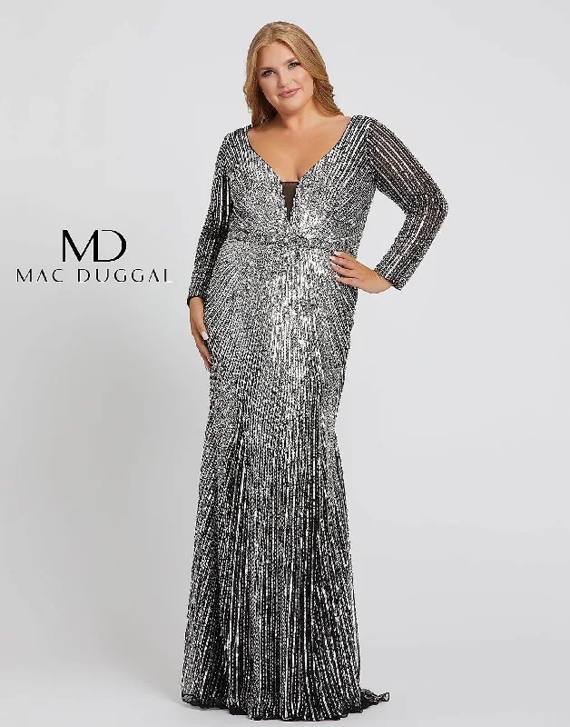 women's made-to-order dressesMac Duggal 5176 Fabulouss Plus Size Sequins Prom Dress Sale