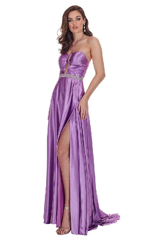 women's machine-washable dressesRachel Allan Prom Long Halter Formal Prom Gown 6521