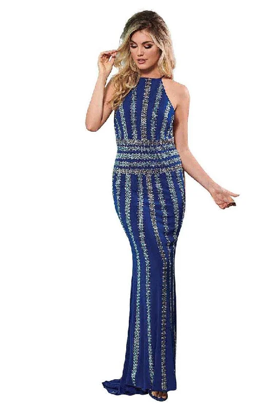 women's travel dressesRachel Allan Prom Long Halter Formal Dress 6575