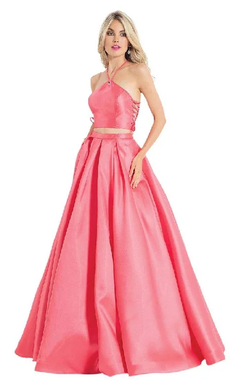 women's affordable dressesRachel Allan Prom Two Piece Long ball Gown 6040