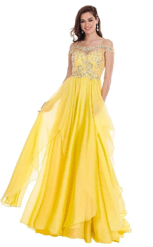 women's pear-shaped body dressesRachel Allan Long Off Shoulder Prom Dress  6591