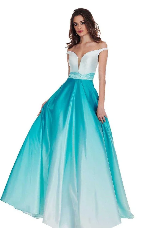 women's ethical fashion dressesRachel Allan Long Off Shoulder Prom Dress 6552