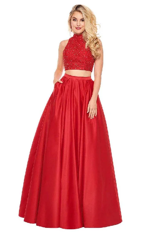 women's satin dressesRachel Allan Prom Two Piece Long Ball Gown 6542