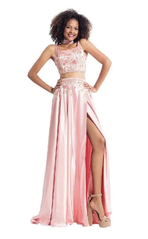 women's glam dressesRachel Allan Prom Long Two Piece Formal Dress 6150