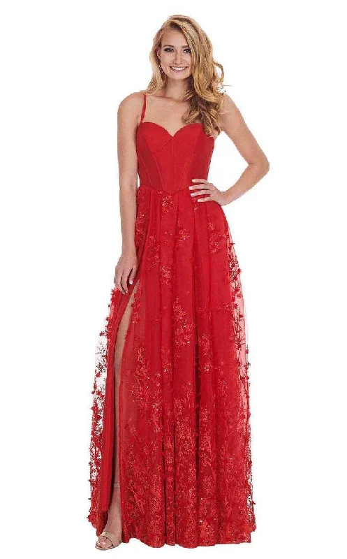 women's vintage dressesRachel Allan Long Spaghetti Strap Prom Dress 6543