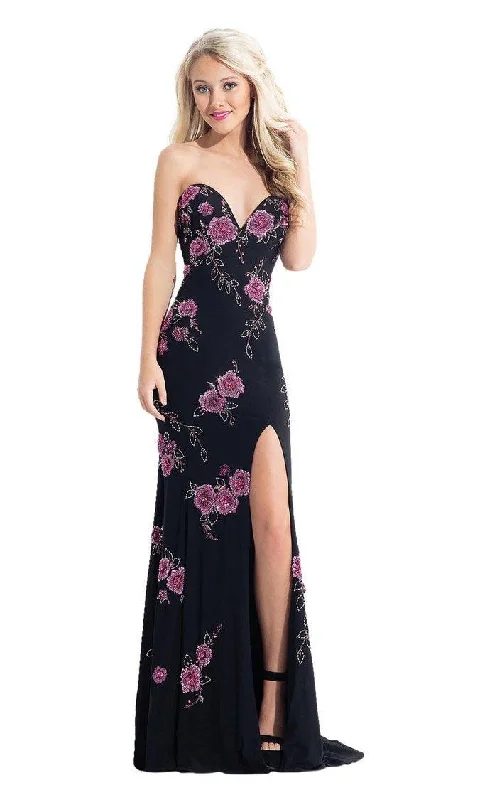 women's limited-edition dressesRachel Allan Prom Long Strapless Formal Dress 6203