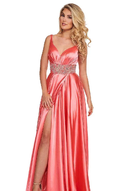 women's easy-to-wear dressesRachel Allan Prom Long Sleeveless Formal Dress 6510