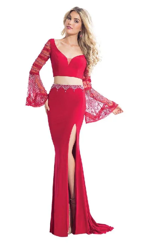 women's easy-to-wear dressesRachel Allan Prom Two Piece Formal Long Dress 6122