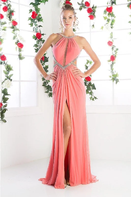 women's cold-shoulder dressesCinderella Divine KD019 Sexy Long Prom Dress