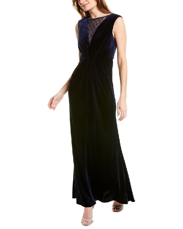 women's club dressesAdrianna Papell Velvet Gown