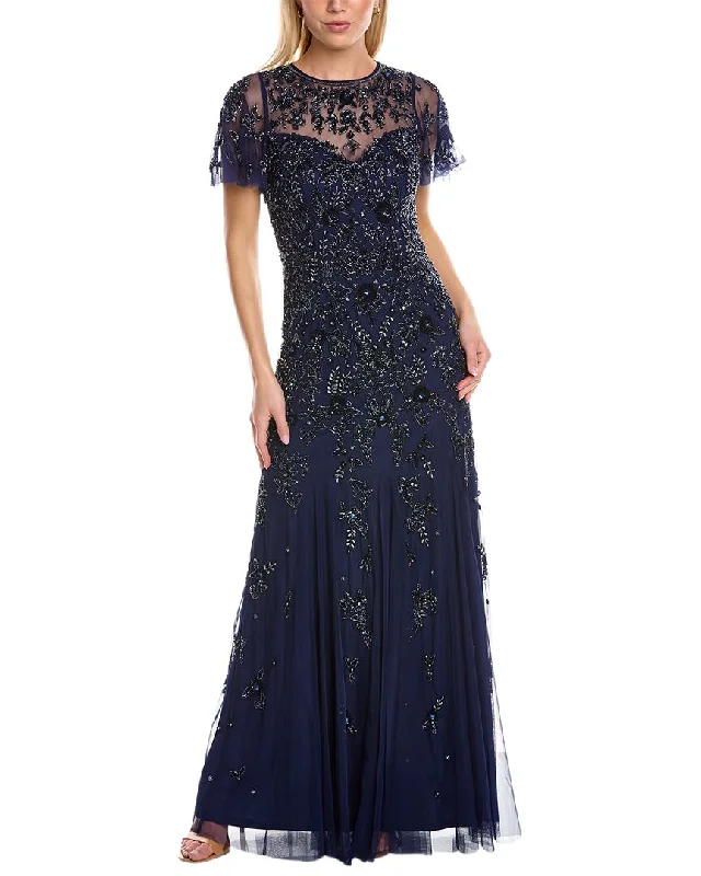 women's easy-to-wear dressesAidan Mattox Flutter Gown