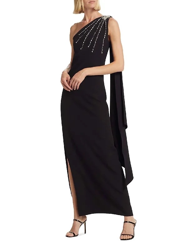 women's ethical fashion dressesLeslie Gown In Black