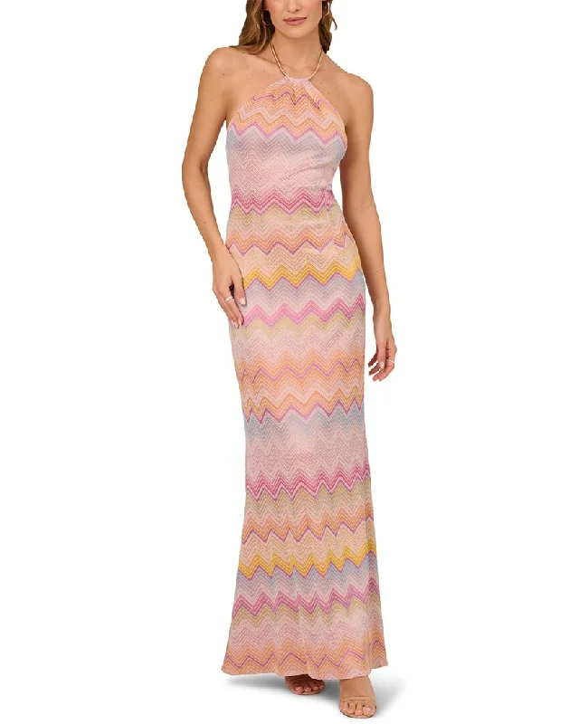 women's satin dressesLiv Foster Knit Jacquard Mermaid Gown