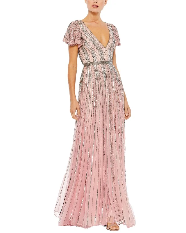 women's denim dressesMac Duggal Gown