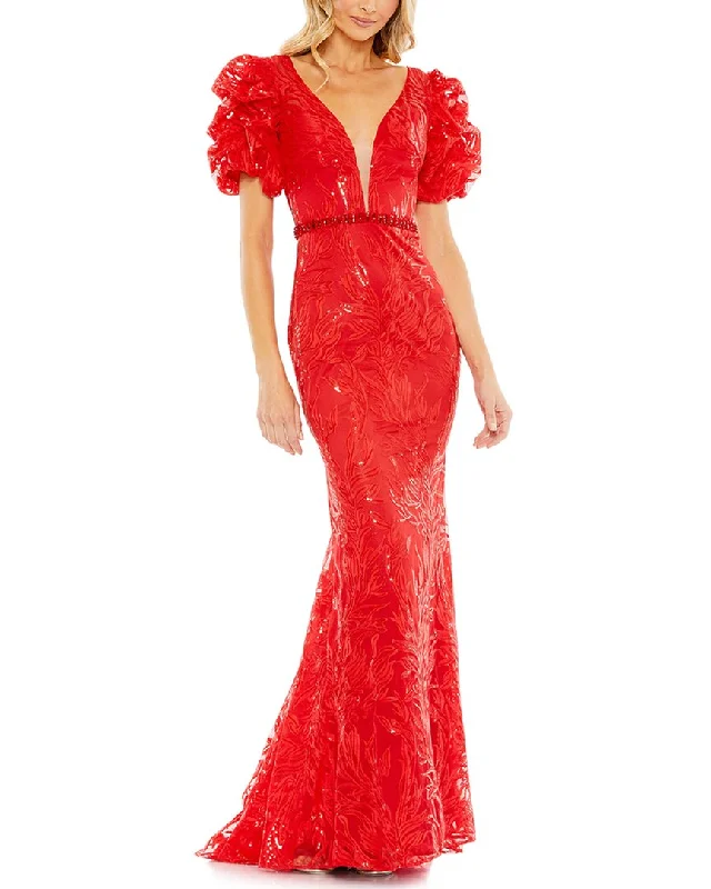 women's tall dressesMac Duggal Trumpet Gown