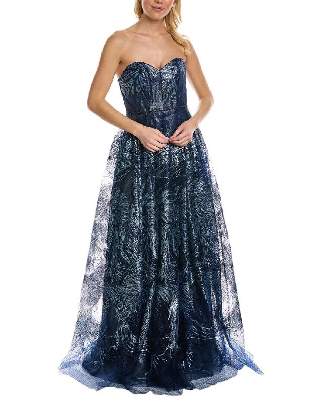 women's bell-sleeved dressesRene Ruiz Sweetheart Gown