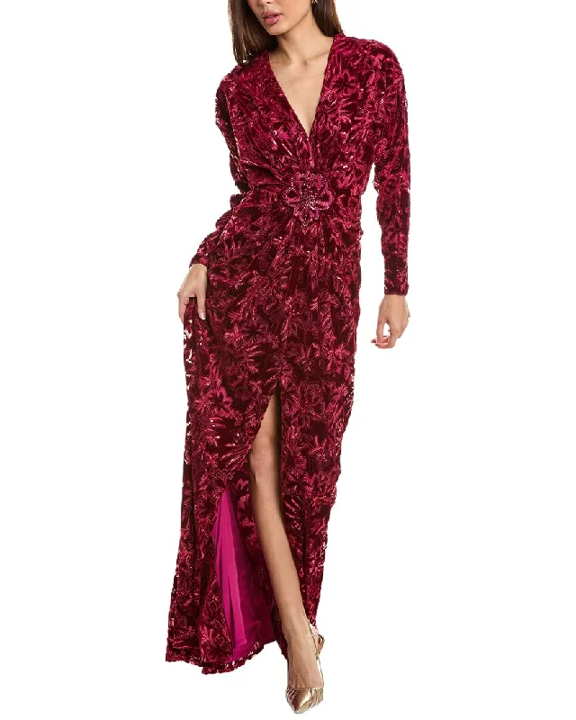 women's retro dressesTadashi Shoji Sequin Gown