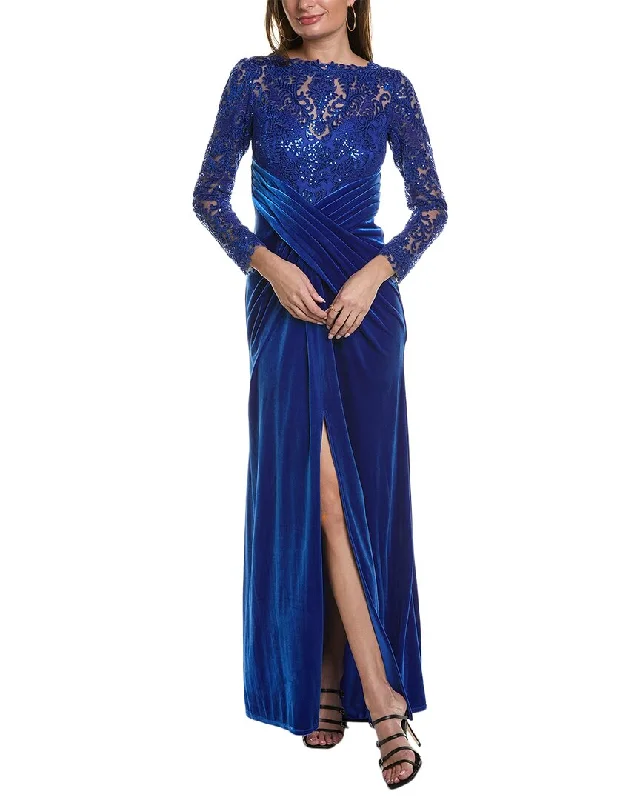 women's versatile dressesTadashi Shoji Velvet Gown