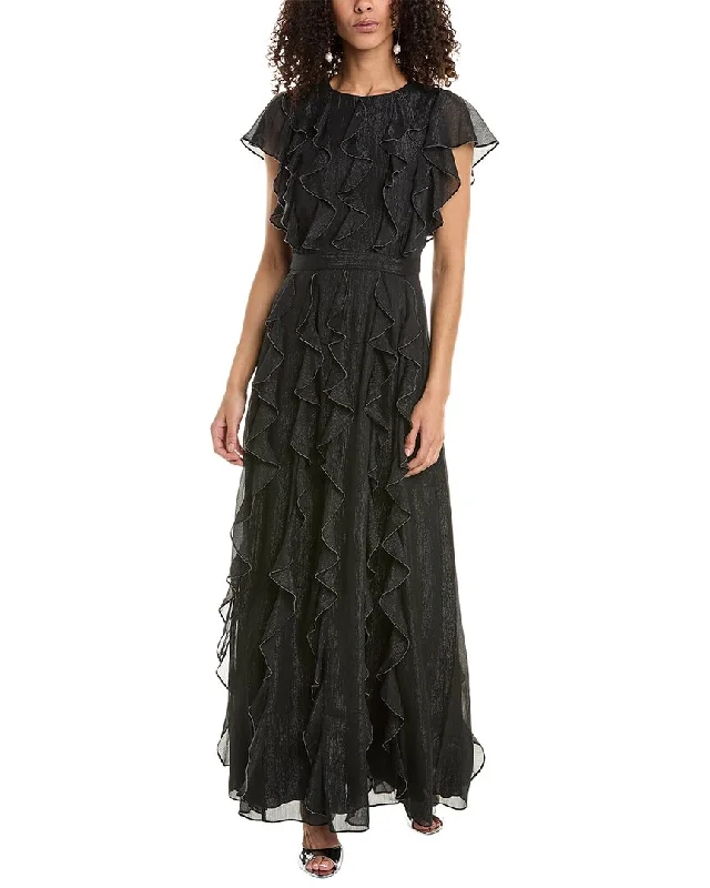 women's cold-shoulder dressesTed Baker Ruffle Gown